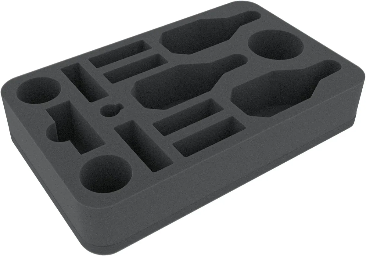 HSHN050BO 50 mm half-size foam tray for Dropfleet Commander - Scourge Cruisers and Frigates + FREE capsule for pegs