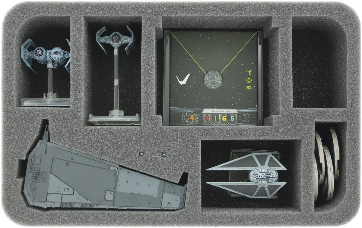 HSHX060BO foam tray for Star Wars X-WING 1 x Upsilon Class, ships and accessories