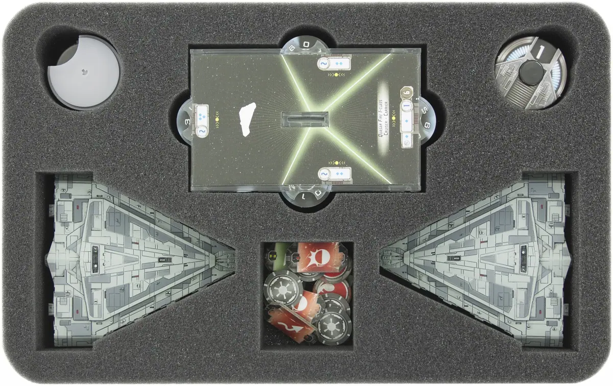 HSKK045BO 45 mm half-size foam tray for Star Wars Armada wave 6 Imperial Light Carrier