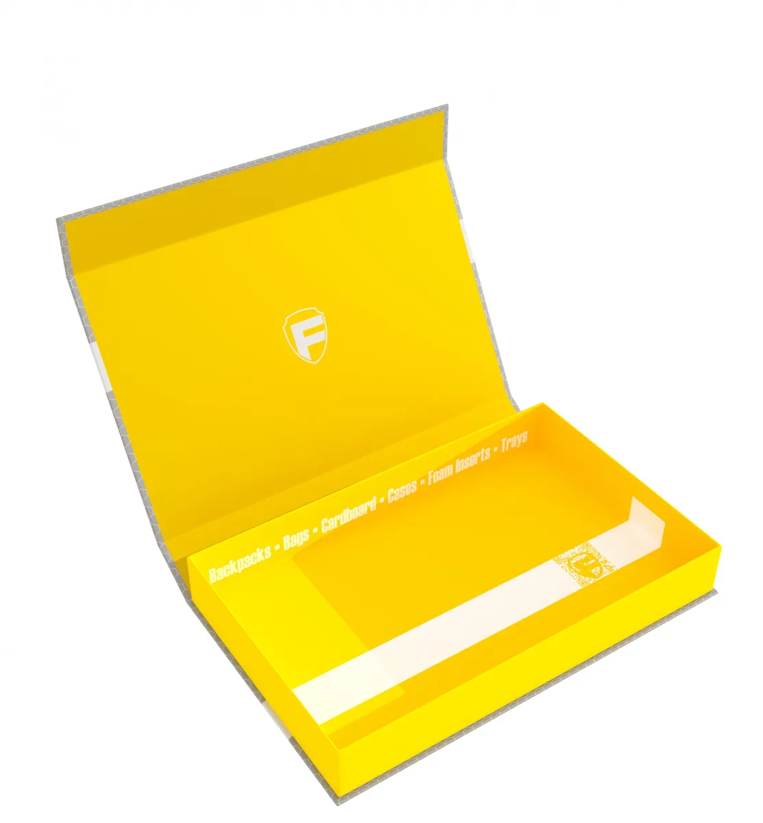 Feldherr Magnetic Box yellow Half-Size 40 mm empty