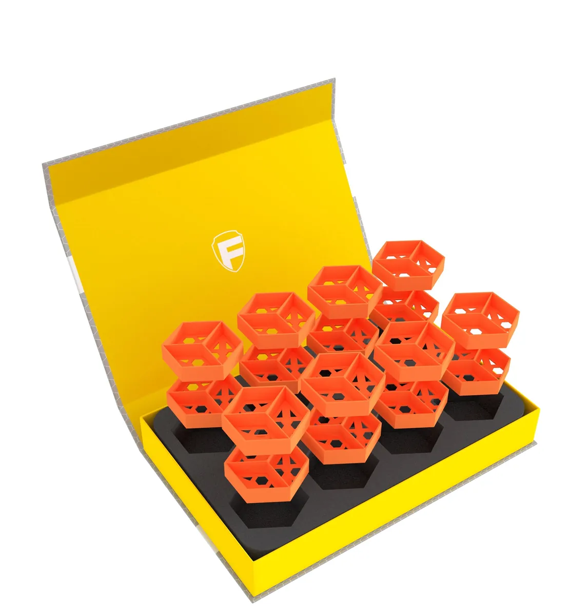 Feldherr Magnetic Box yellow for tokens and small game material