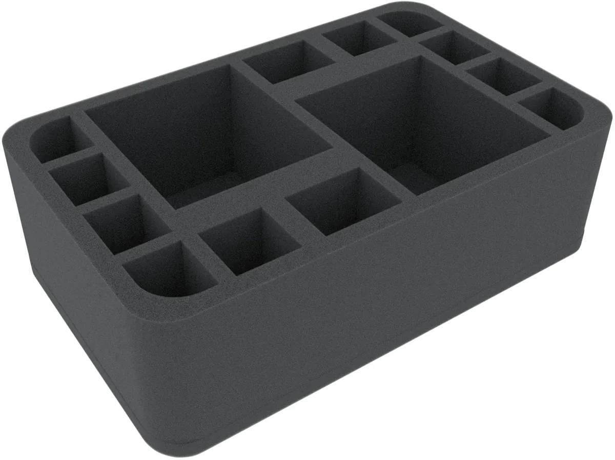 HSMEDK085BO 85 mm Feldherr Half-Size foam tray with 14 compartments