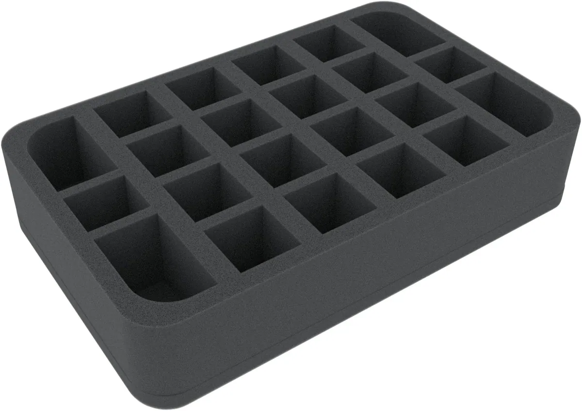 HSMEDL055BO foam tray with 22 compartments