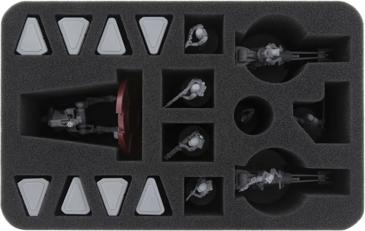 HSMEED080BO foam tray for Star Wars Legion 1 x AT-RT and 2 x 74-Z Speeder Bikes