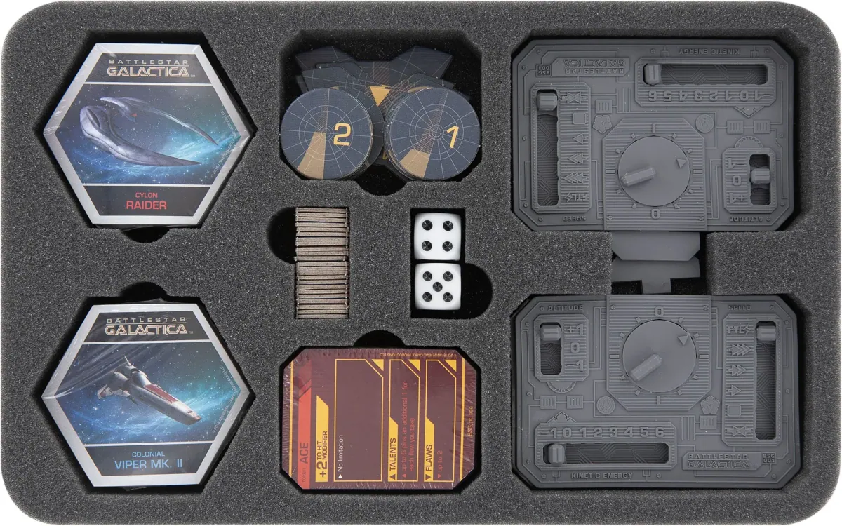 HSMEMC030BO foam tray for Battlestar Galactica