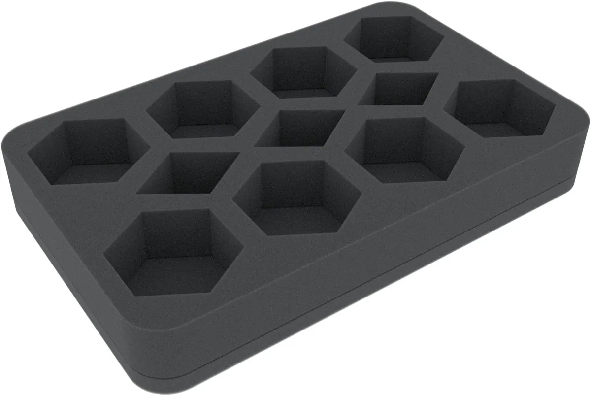 HSMERN040BO 40 mm Half-Size foam tray with 11 compartments