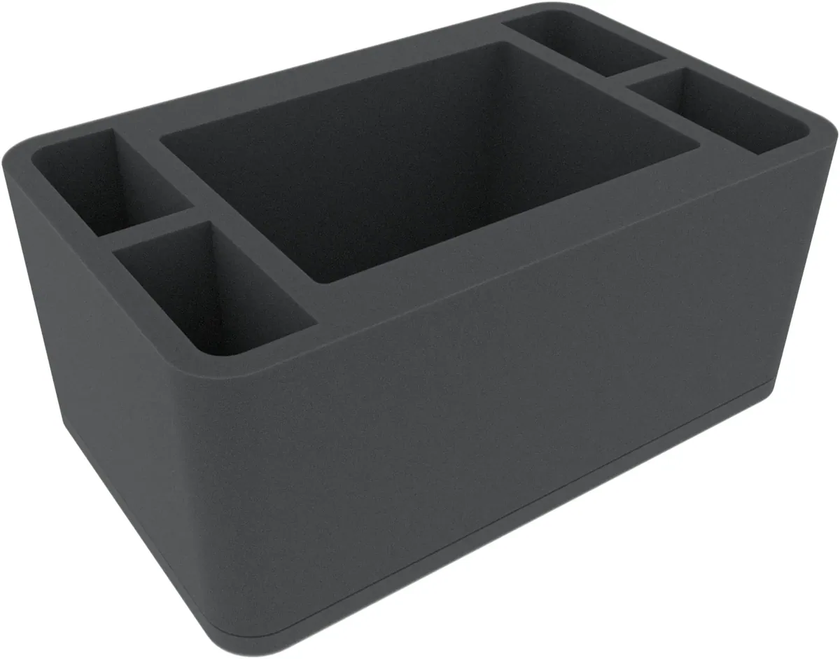 HSMEVE120BO 120 mm Half-Size foam tray with 5 compartments