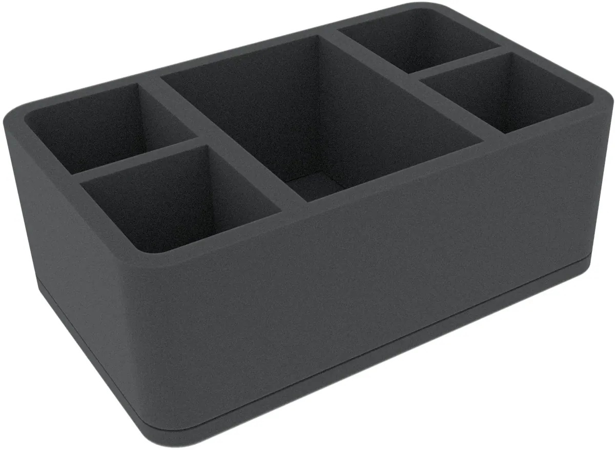 HSMEVL110BO 110 mm Half-Size foam tray with 5 compartments