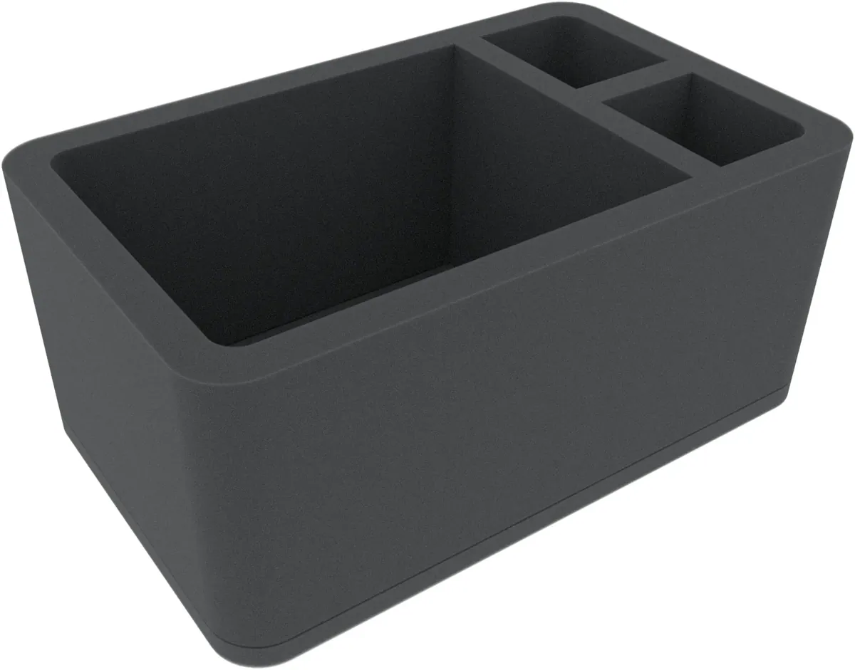 HSMEVT120BO 120 mm Half-Size foam tray with 3 compartments