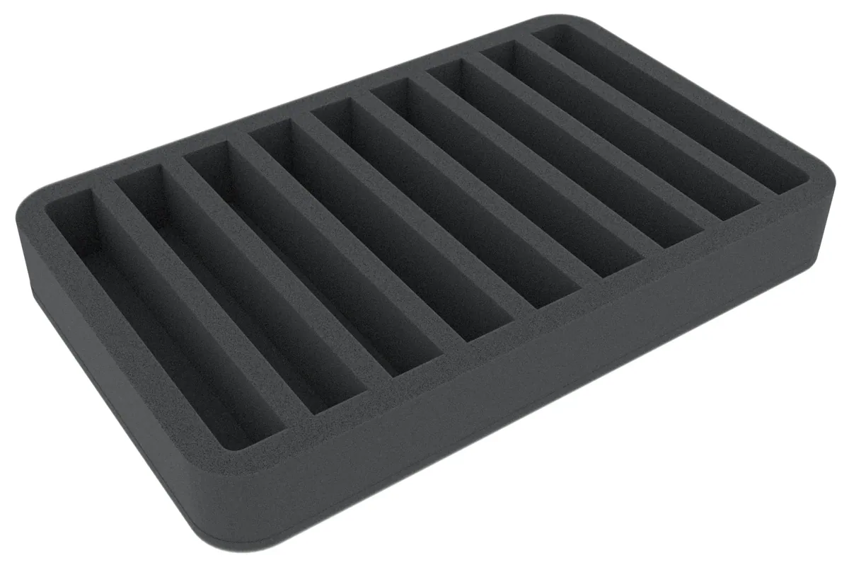 HSMFLC035BO5 35 mm Half-Size foam tray with 9 compartments