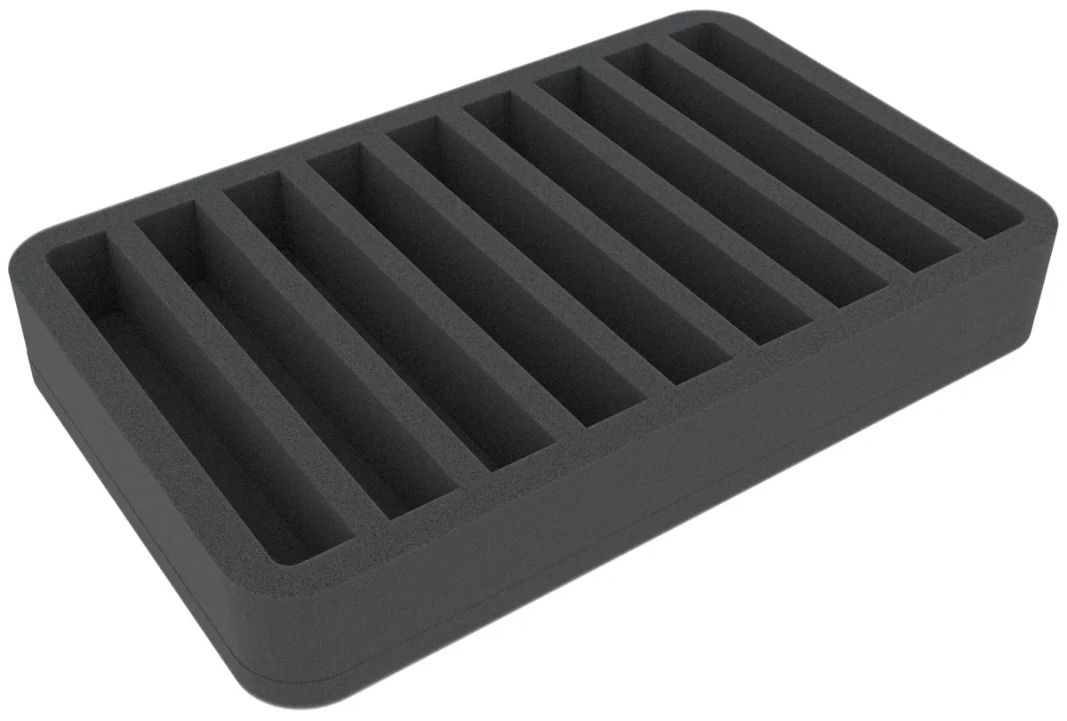 HSMFLC040BO 40 mm Half-Size foam tray with 9 compartments