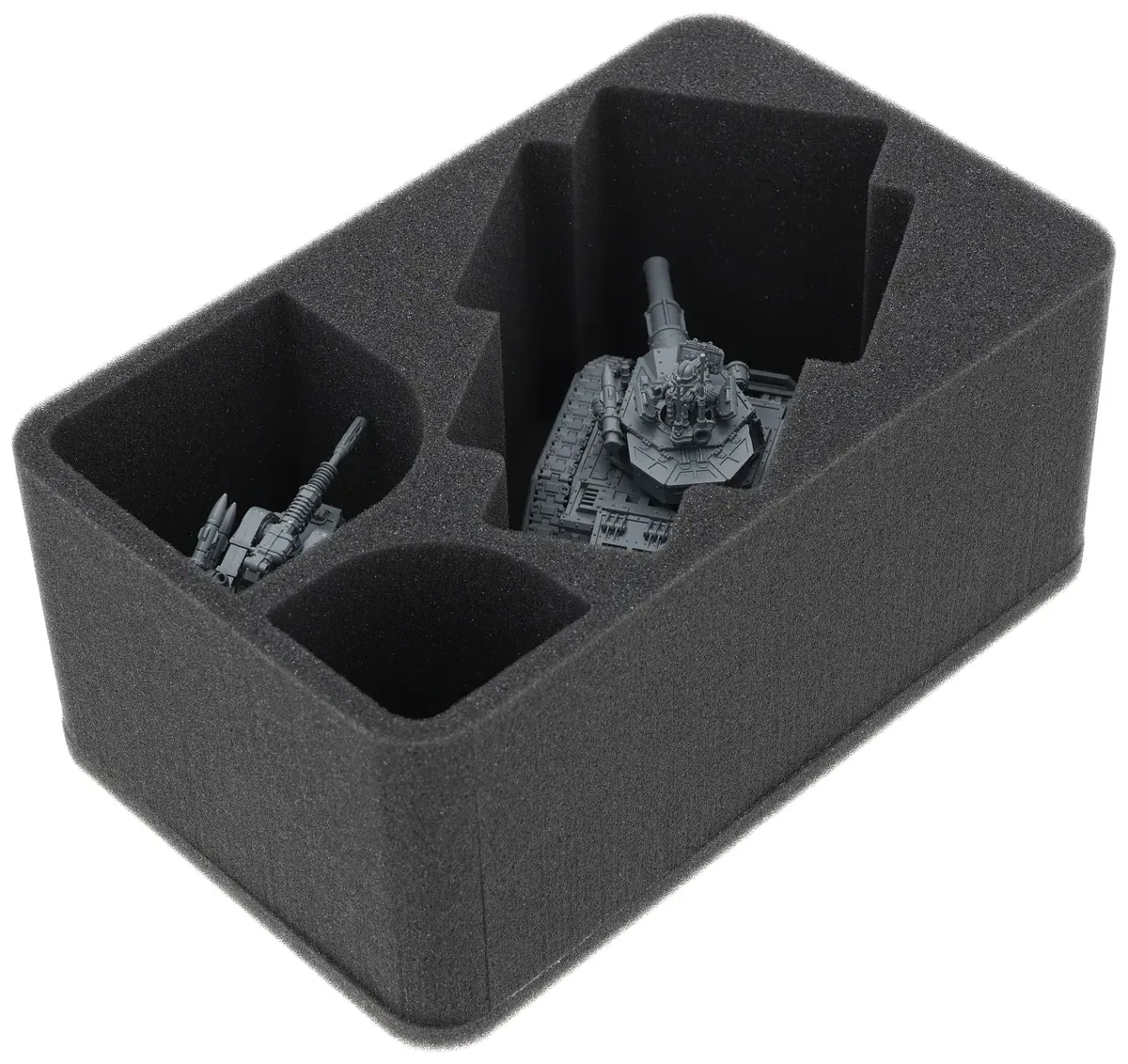 HSMFMD120BO 120 mm Half-Size Foam Tray for Auxilia Solar - Aethon Heavy Sentinel + Leman Russ Assault Tank