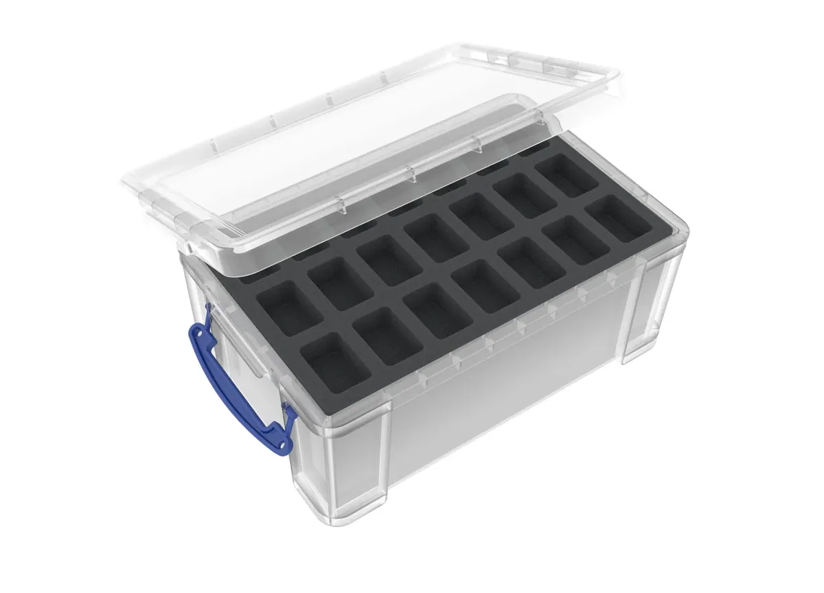 Feldherr foam set for 9L Really Useful Boxes - 84 miniatures