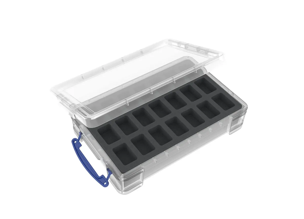 Feldherr foam set for 4L Really Useful Boxes - 42 miniatures