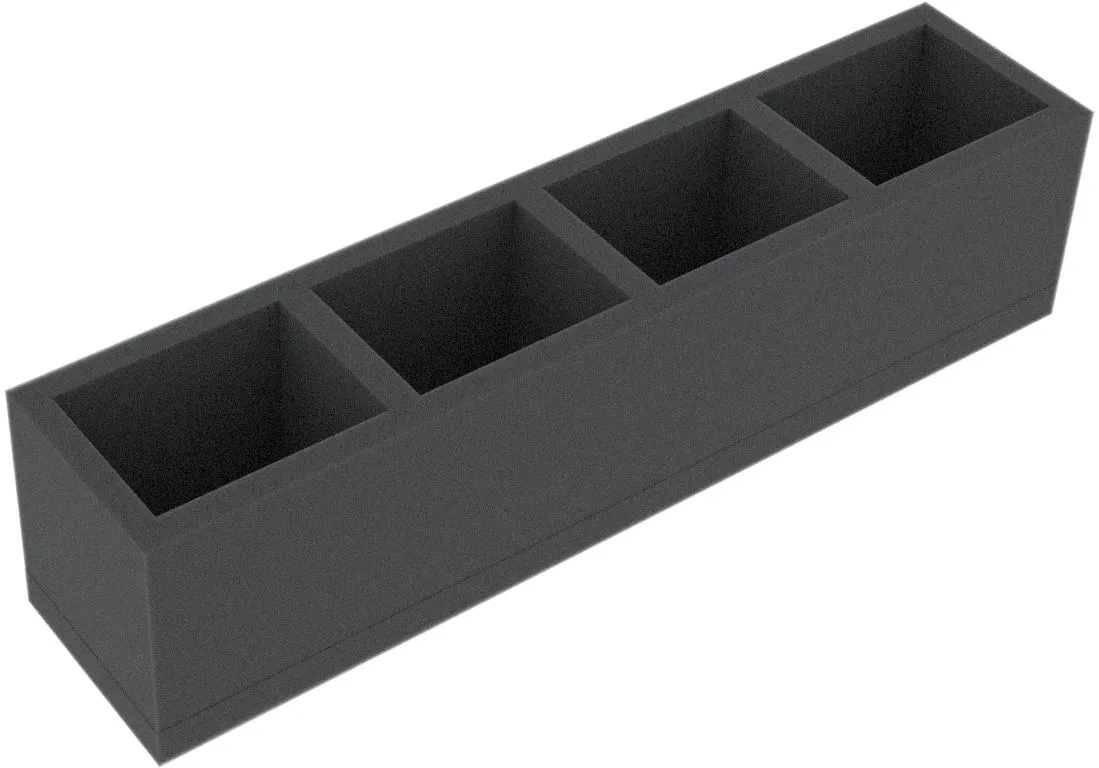 ITMFLK050BO 280 mm x 55 mm x 50 mm foam tray for board games with 4 compartments