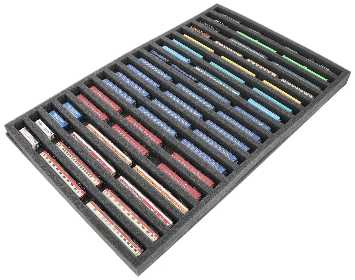 JV030A002 Feldherr foam insert for model railway - Z scale - 18 compartments - for horizontal storage