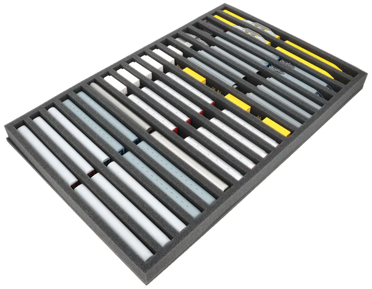 JV040A002 Feldherr foam insert for model railway - N scale - 18 compartments - for upright storage