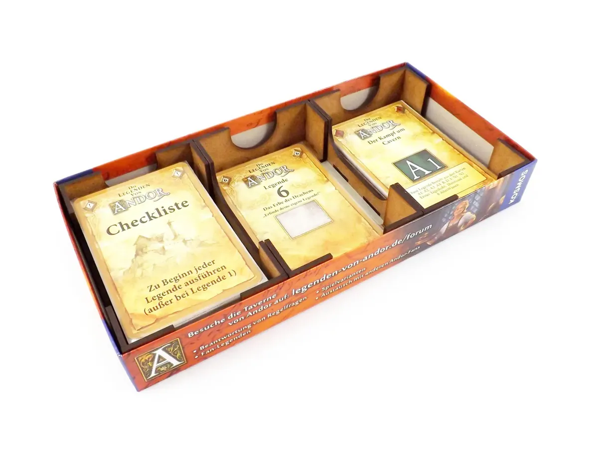 Boardgame Organizer Insert for Legends of Andor