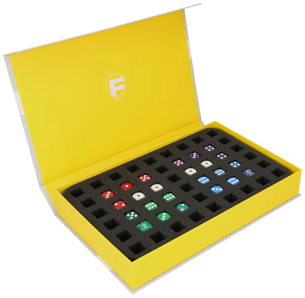 Feldherr Magnetic Box yellow for up to 54 dice