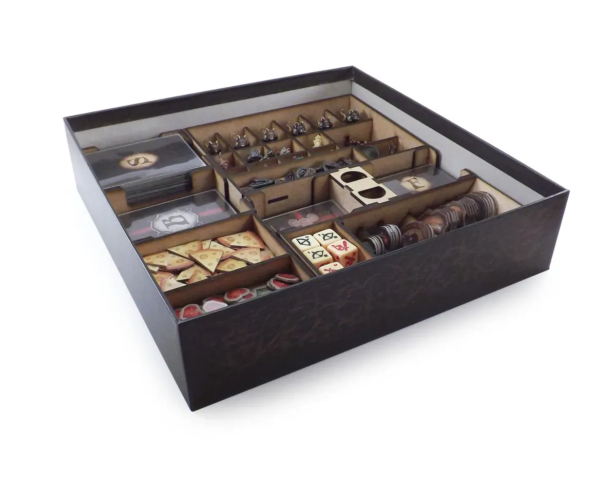 Boardgame Organizer Insert for Mice and Mystics and expansion Heart of Glorm