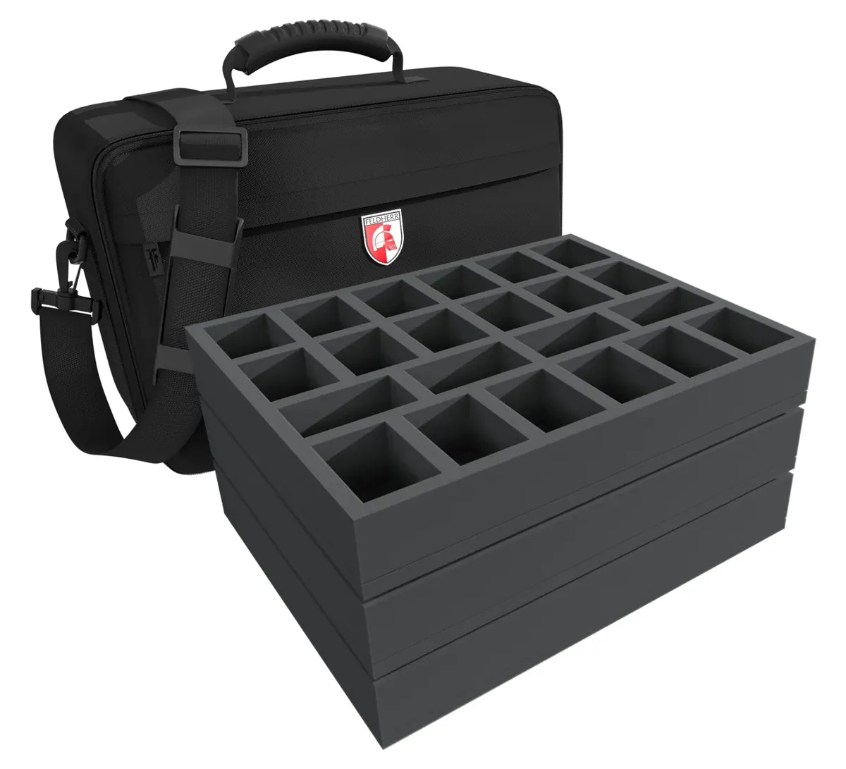 Feldherr MEDIUM PLUS bag for 66 miniatures on 40 mm base