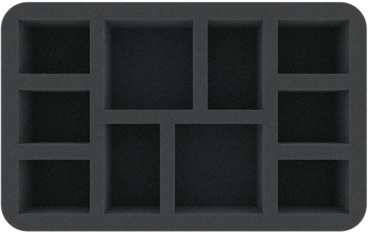 HS060A014 Feldherr 60 mm foam tray for Warcry – 10 miniatures