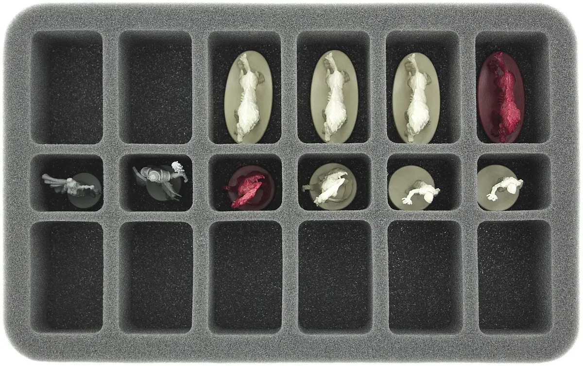 HS050A021 50 mm foam tray for miniatures in scale 1