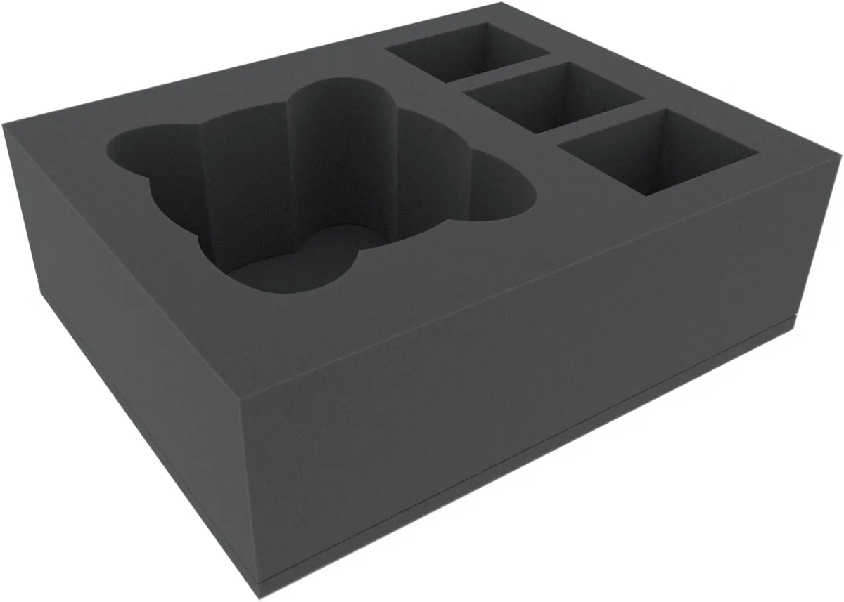 FSMEYE110BO 110 mm Full-Size foam tray with 4 compartments
