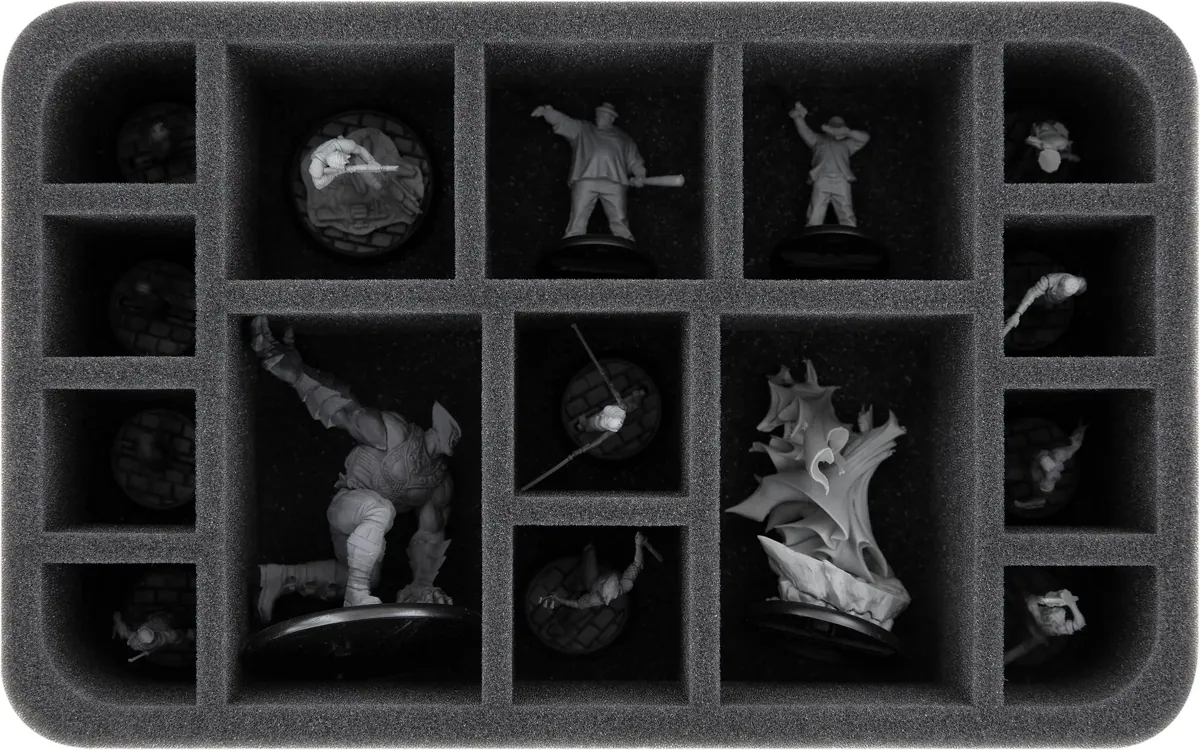 HS065A009 Feldherr foam tray for Batman Miniature Game - 15 compartments