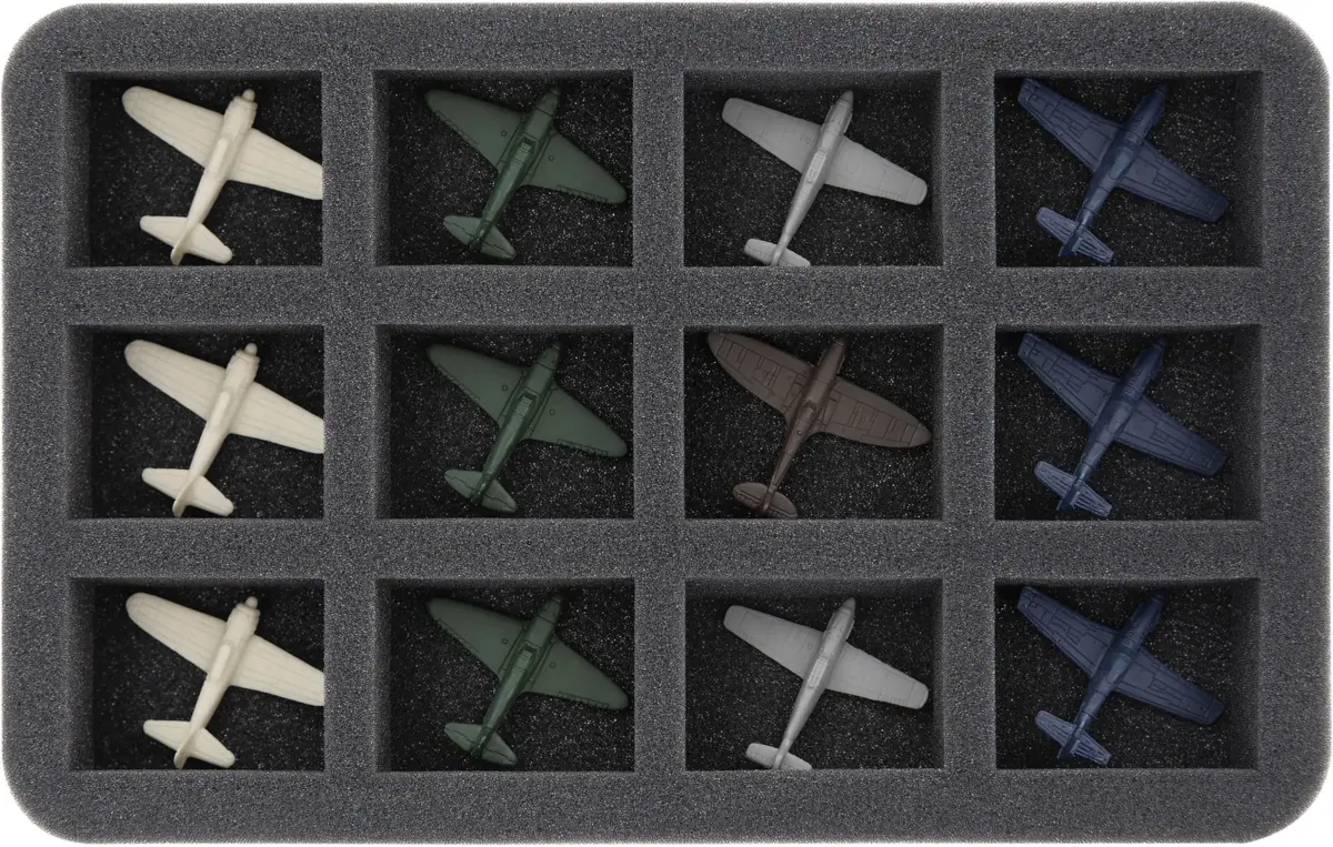 HS040BRS04 foam tray with 12 compartments for Blood Red Skies