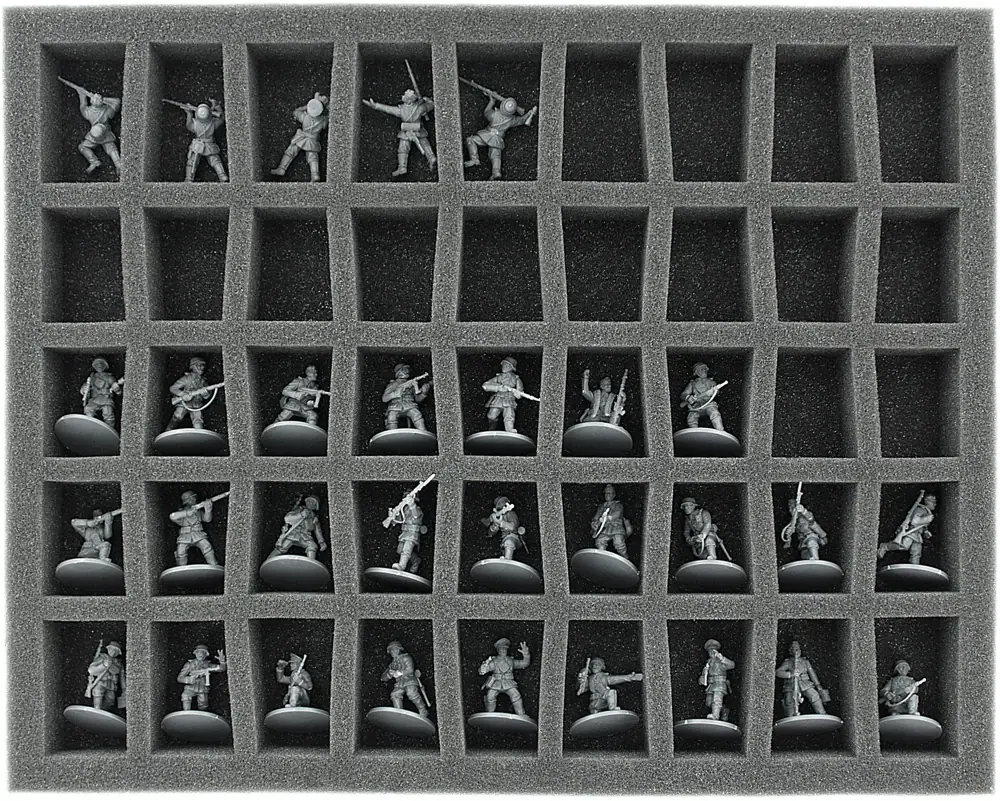 FS035BA01 Foam Tray for Bolt Action - 45 miniatures