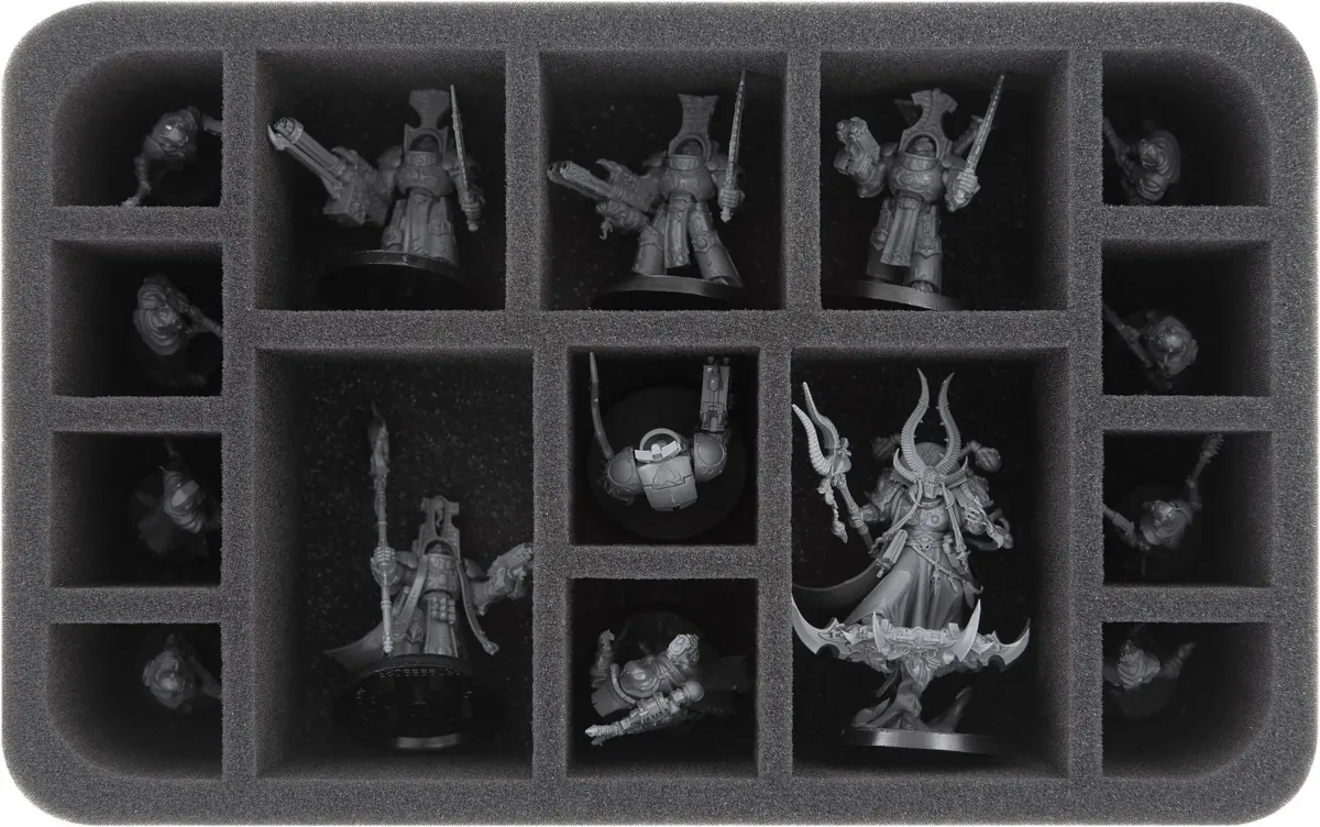 HS065WH63 foam tray for Thousand Sons - 15 compartments