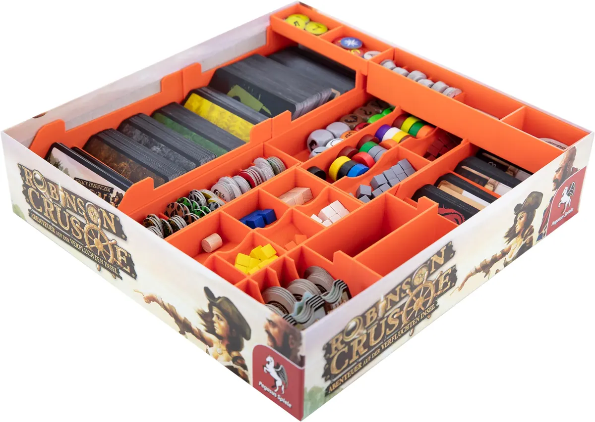 Feldherr Organizer Insert for Robinson Crusoe and expansion Voyage of the Beagle