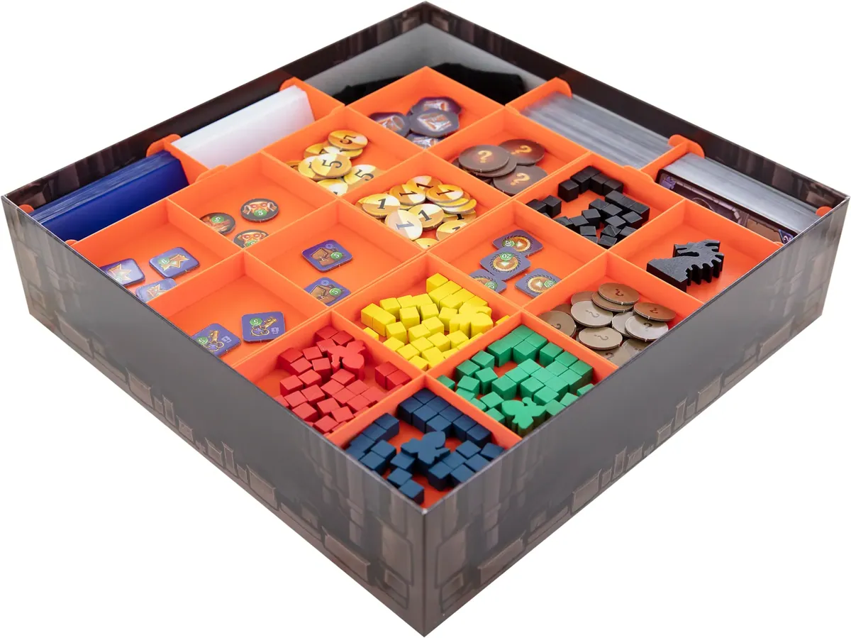 Feldherr Organizer Insert for Clank! A Deck-Building Adventure - core game box
