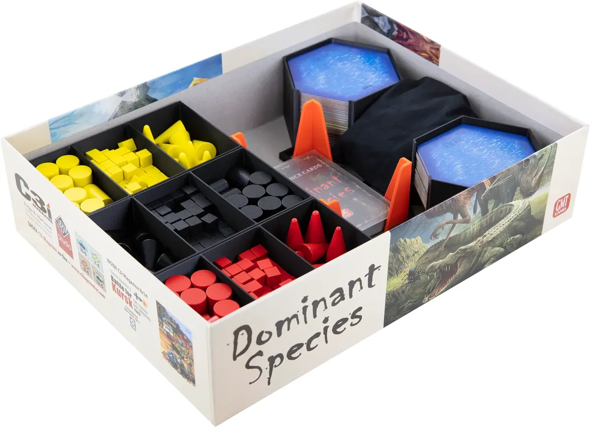 Feldherr Organizer Insert for Dominant Species Second Edition - core game box