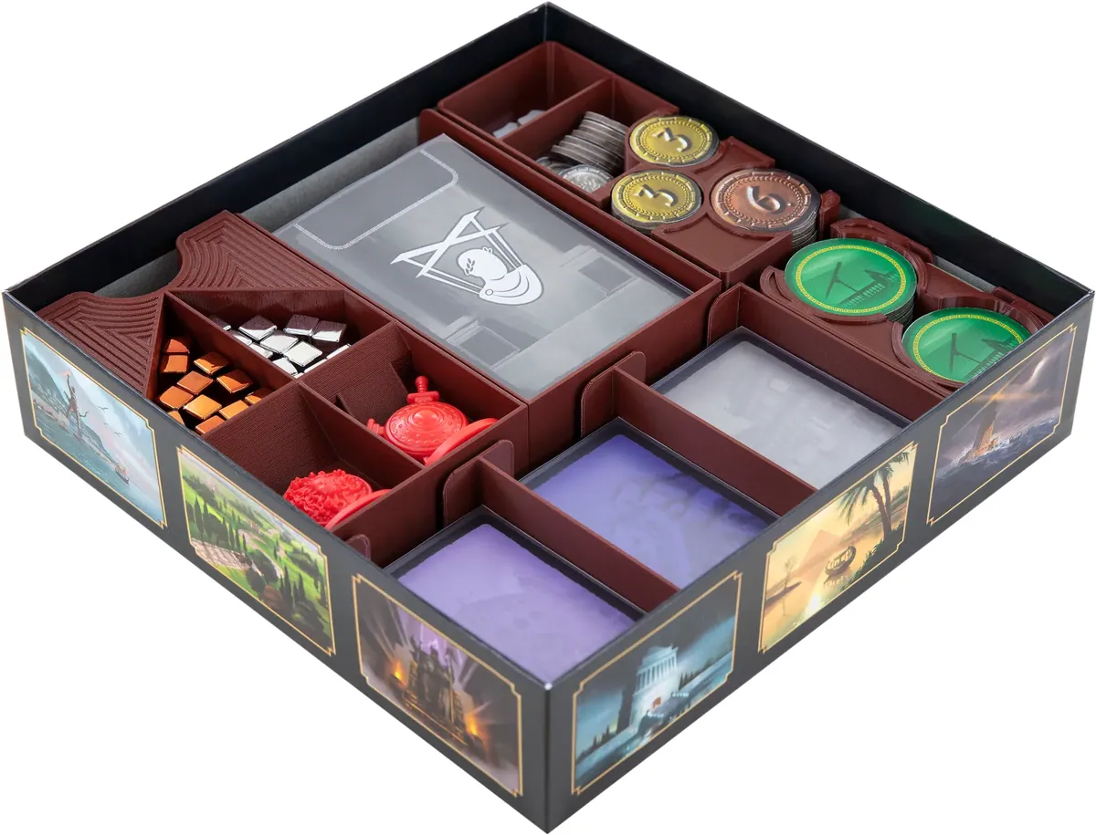 Feldherr Organizer Insert for 7 Wonders Duel - core game box