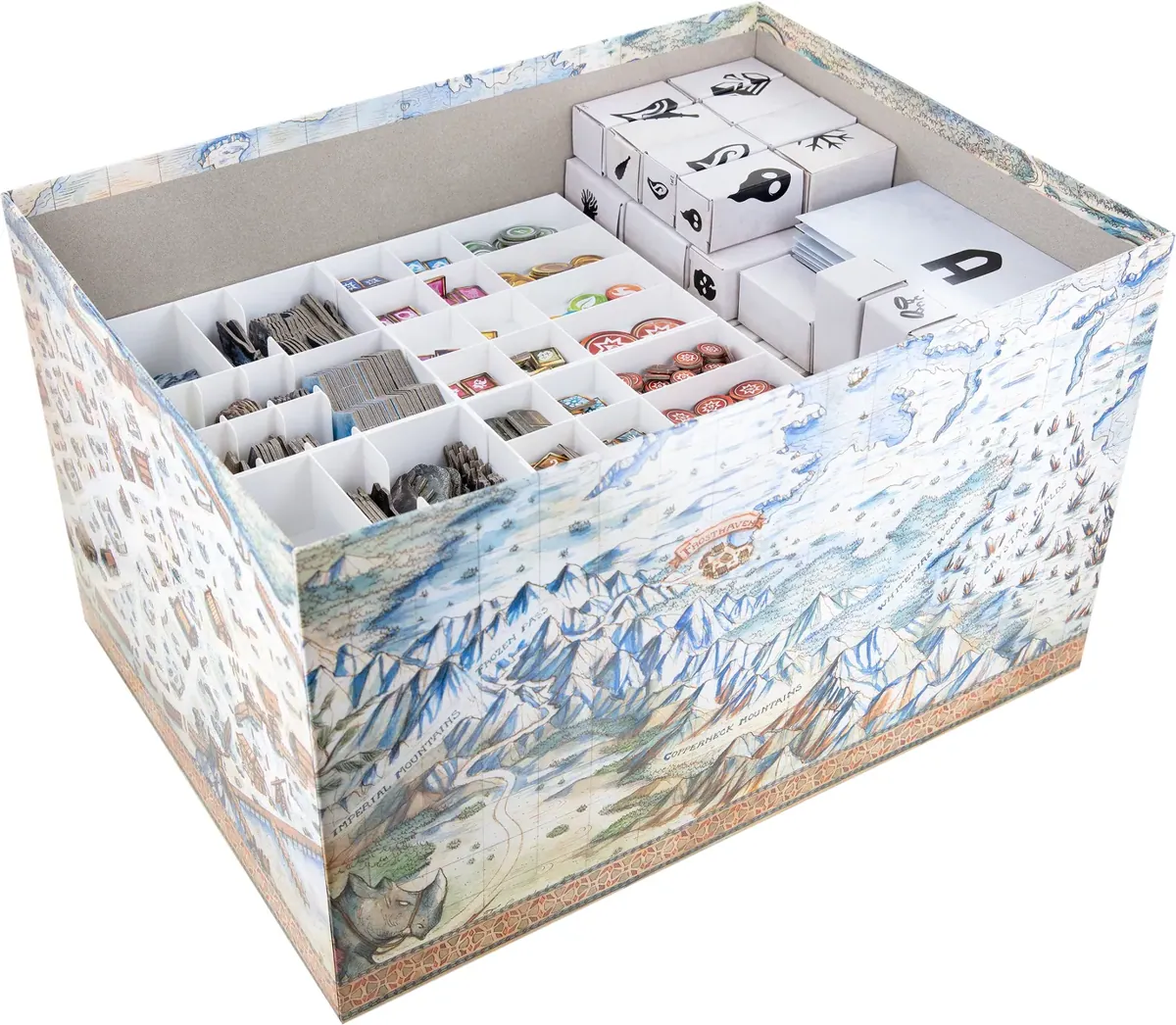 Feldherr Organizer Insert Insert for Frosthaven - core game box