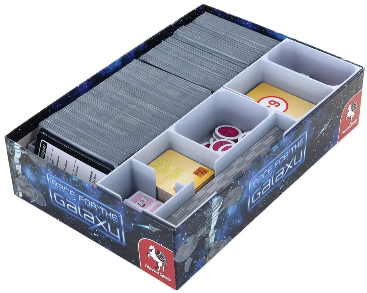 Feldherr Organizer Insert for Race for the Galaxy + 3 Expansions - core game box