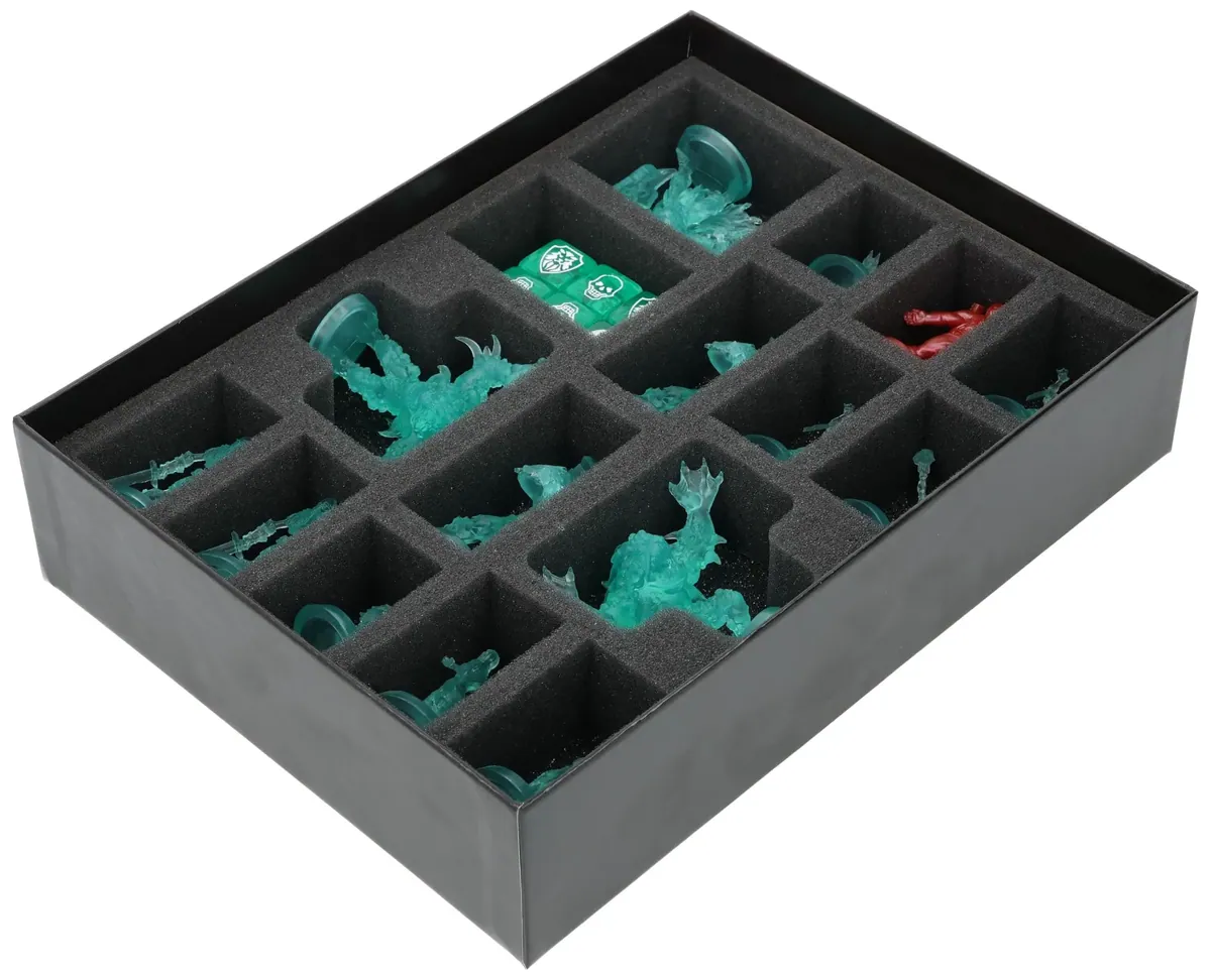 Feldherr foam set with card holders for HeroQuest (2021) - Spirit Queen's Torment - board game box