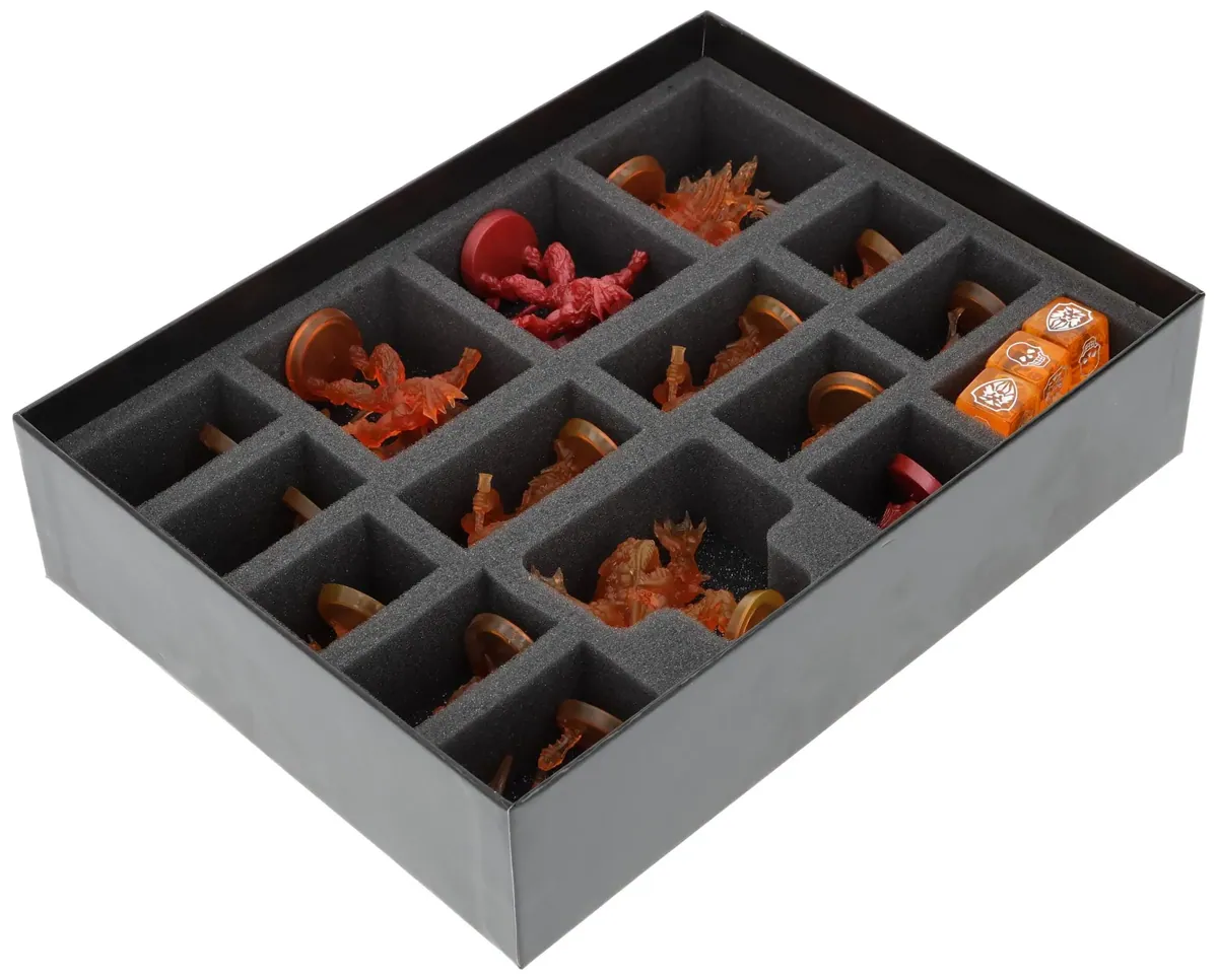 Feldherr foam set with card holders for HeroQuest (2021) - Prophecy of Telor - board game box