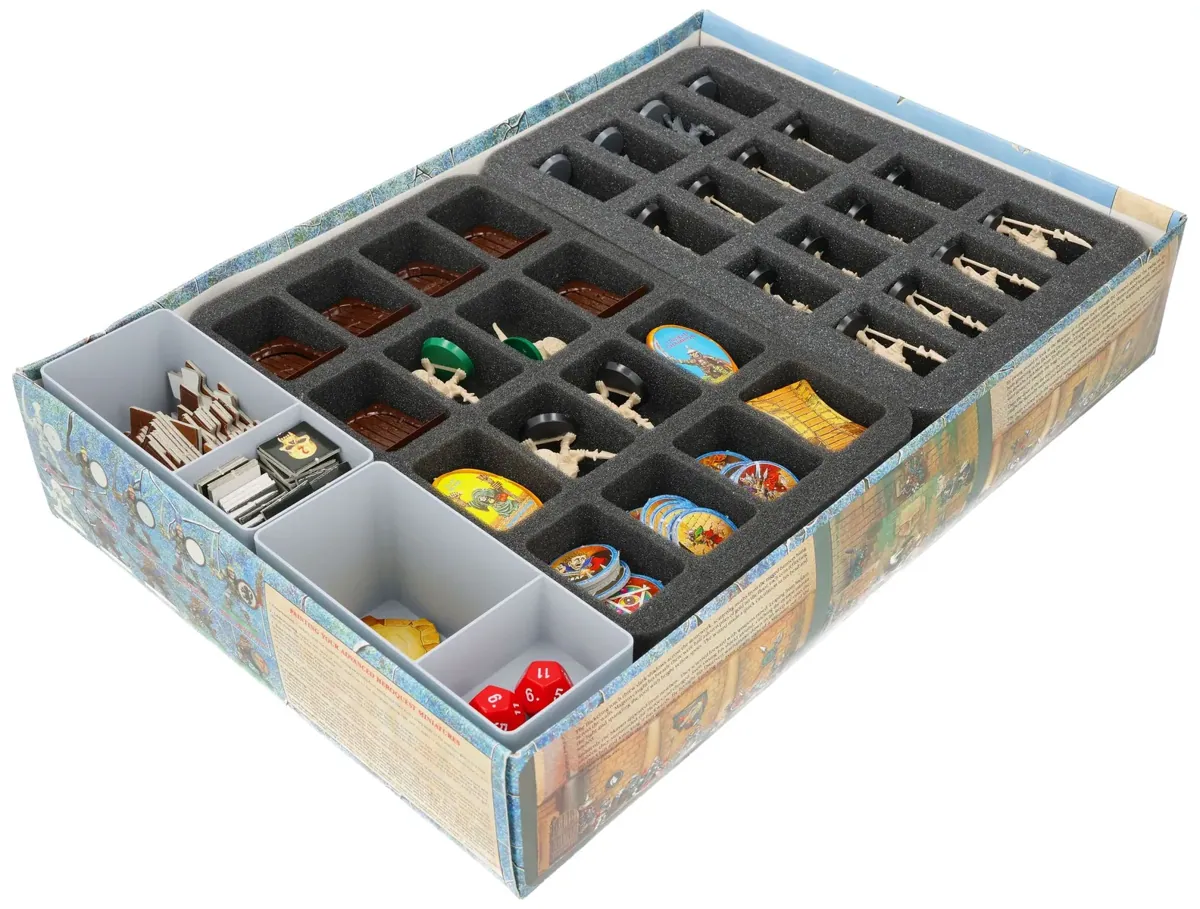 Feldherr foam set with token trays for Advanced HeroQuest - core game box