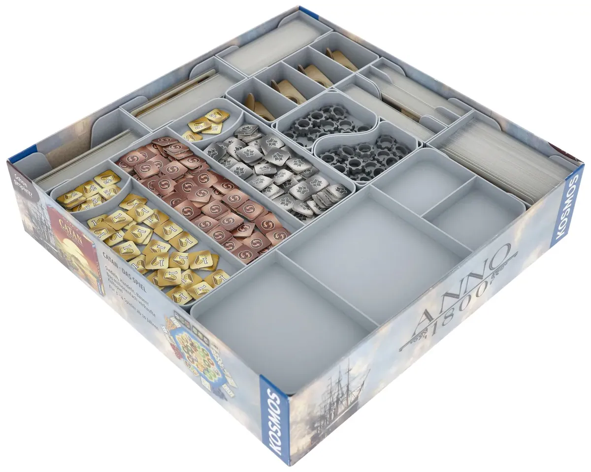 Feldherr Organizer Insert for Anno 1800 + The Expansion - core game box