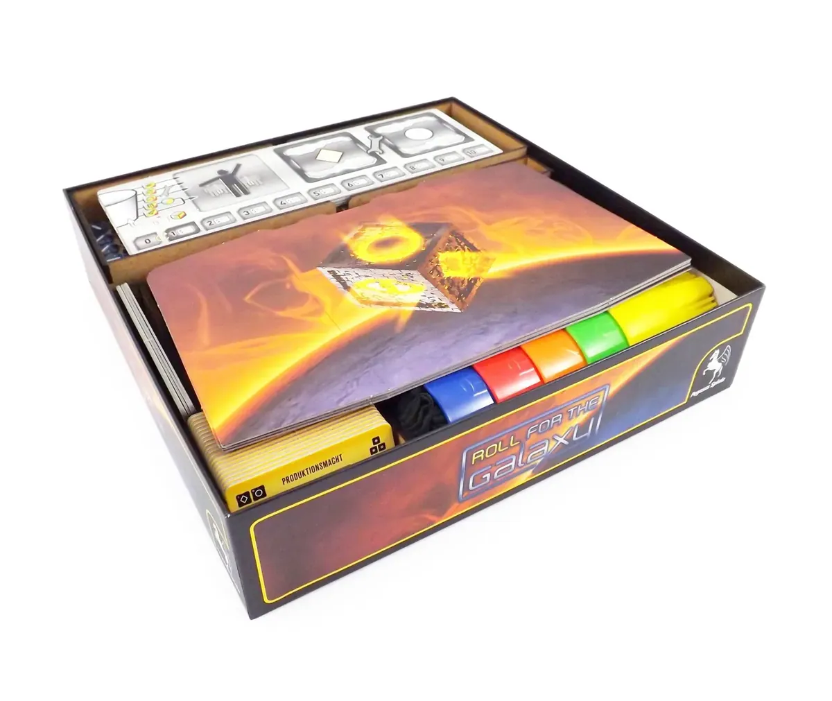 Boardgame Organizer Insert for Roll for the Galaxy and expansion Ambition