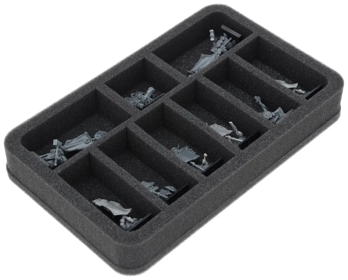 HS040A052 Feldherr foam tray for Dwarfen Mountain Holds - 9 Compartments