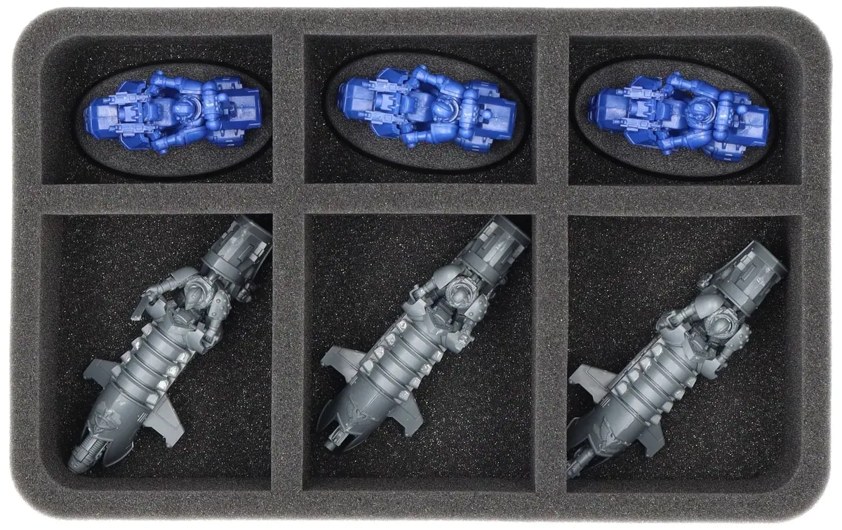 HS070A057 Feldherr foam tray for Legiones Astartes - 6 compartments