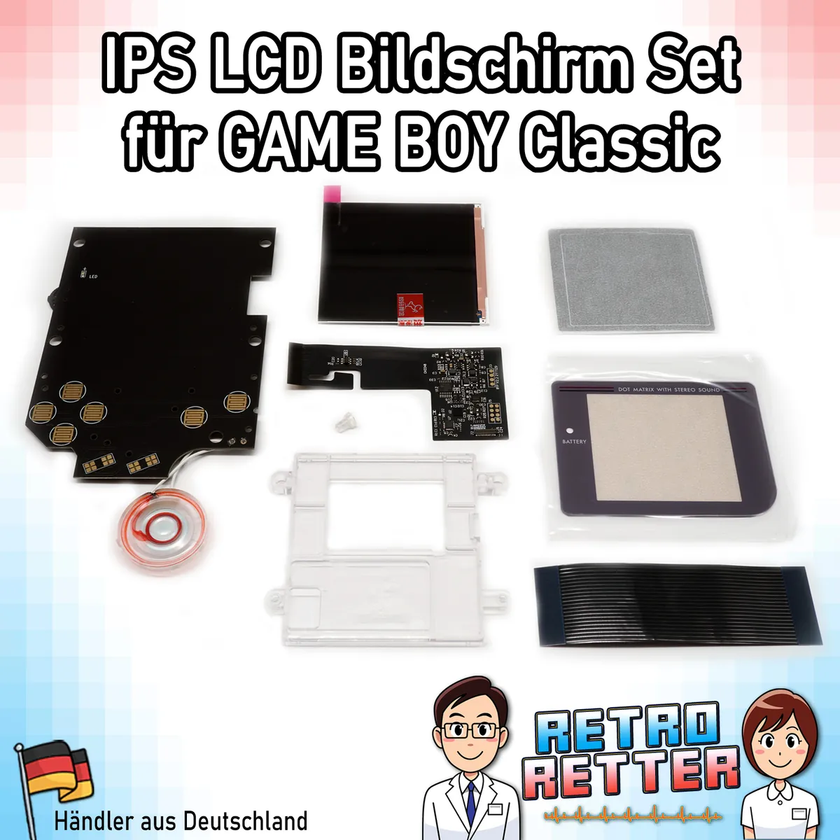 IPS Q5 GAME BOY Classic DMG Display Set