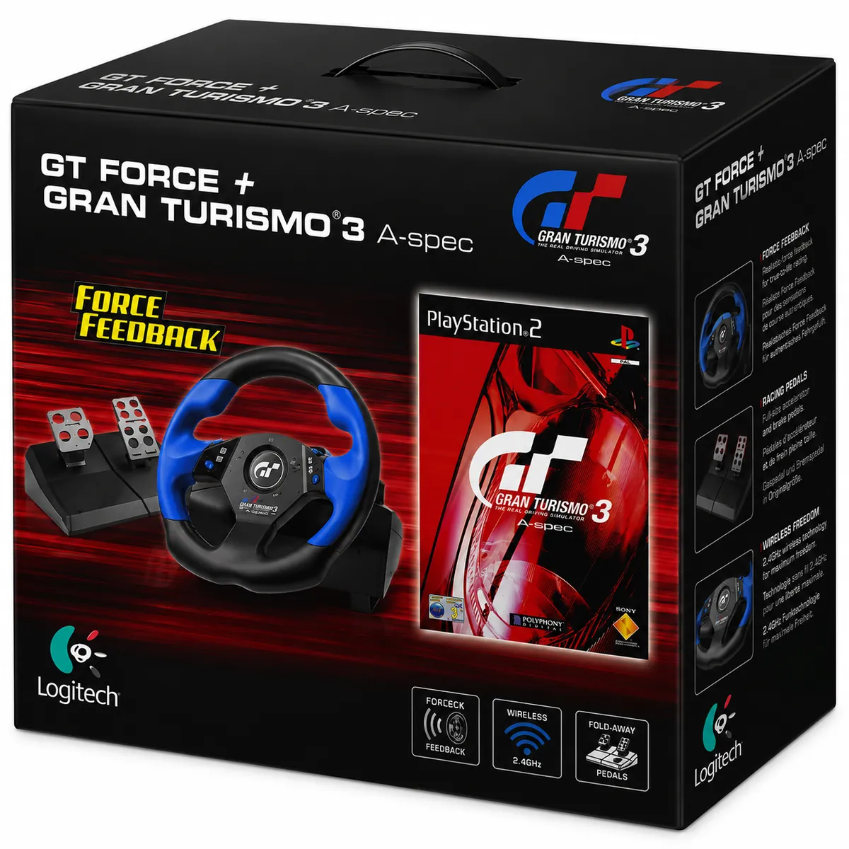 GT Force + Gran Turismo 3 A Spec Lenkrad Wheel in OVP