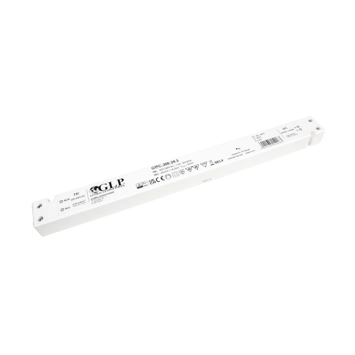 GTPC-200-24-S (200W/24V) LED-Netzteil (slim)