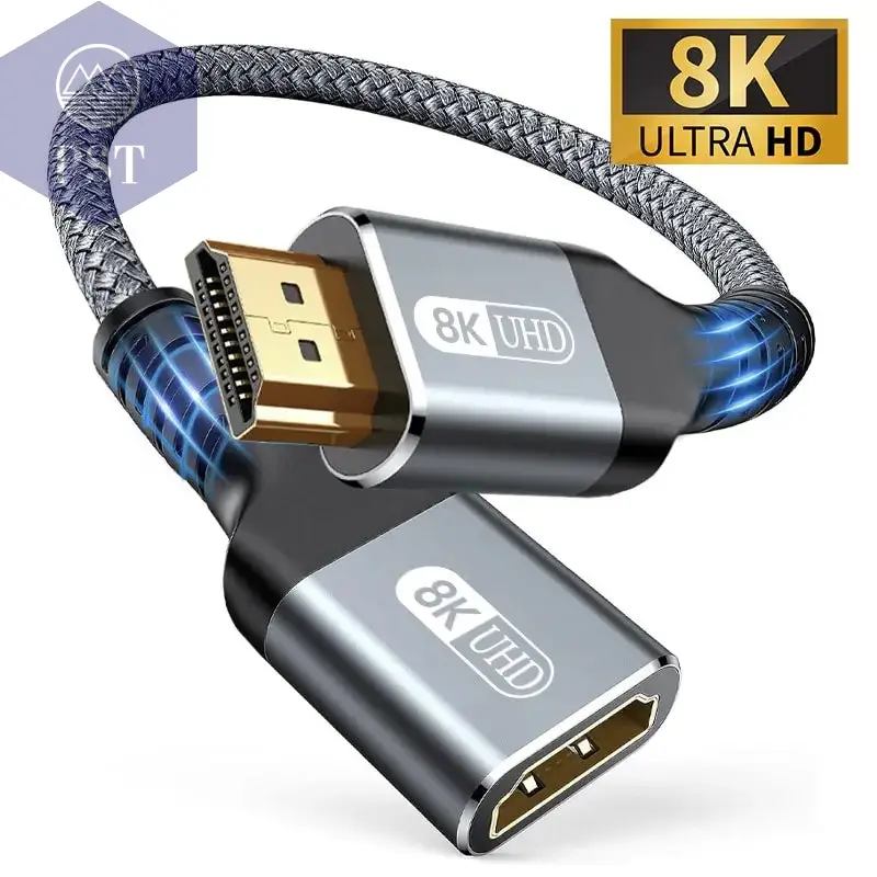 HDMI 2.1 8K Verlängerungskabel – Geflochtenes Kabel für 8K@60Hz & 4K@240Hz