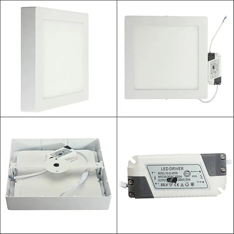 LED Spot Decken Licht 9W 15W 25W LED-Panel Licht Unten Licht mit fahrer AC85-265V AC110V/220V LED Innen Licht